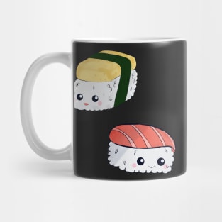 Kawaii Sushi Digital Art Japanese Food Asian Mug